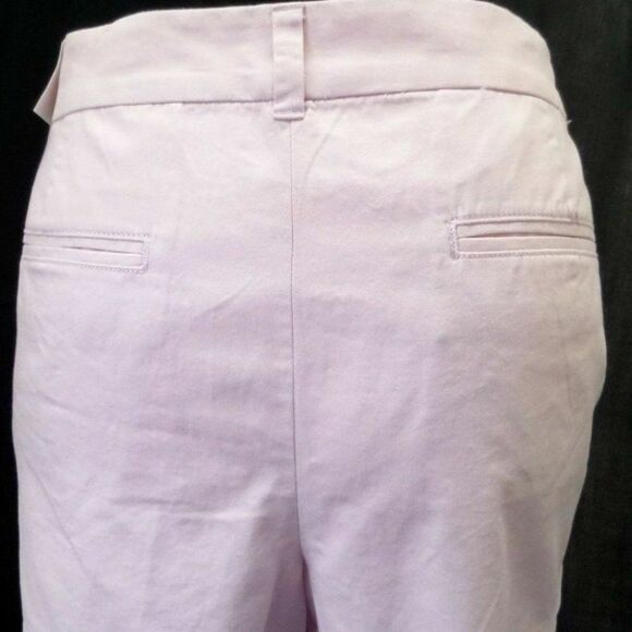 LOFT LAVENDER CASUAL RESOT COTTON ORIGINAL CHINO VACATION SHORTS SZE: 16 NWT - Picture 4 of 4